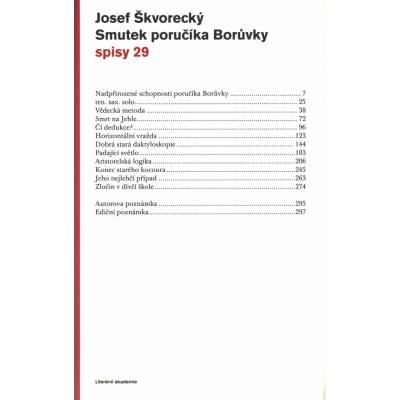 Smutek poručíka Borůvky – Škvorecký Josef