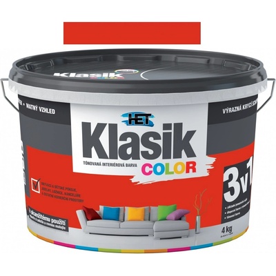 Het Klasik color 4kg červený