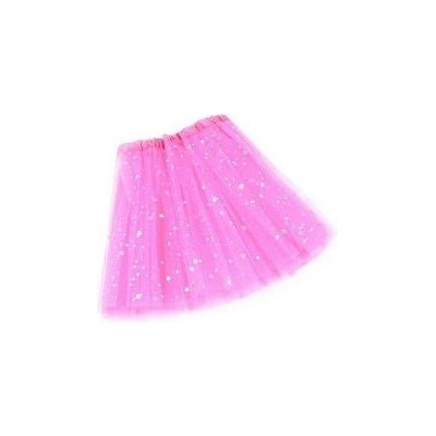 Princeznovská sukňa s LED svetlom Ružová