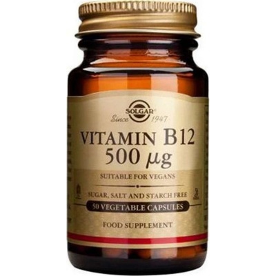 Solgar Vitamín B12, 500 mg 50 kapslí
