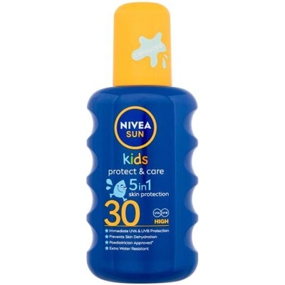 Nivea Sun Kids Protect & Care Sun Spray 5 in 1 SPF30 слънцезащитен спрей 5 в 1 200 ml