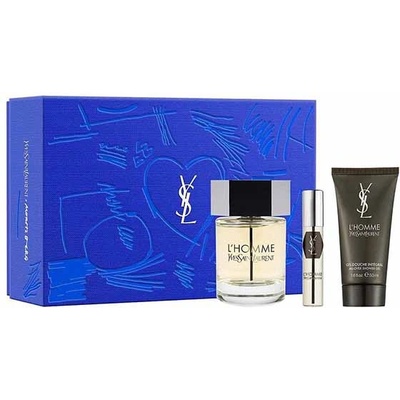 Yves Saint Laurent L'Homme подаръчен комплект с тоалетна вода 100мл и мини 10мл за мъже 1 бр