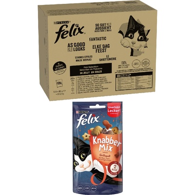 Felix So gut... rybí mix II tuňák losos treska platýs 120 x 85 g