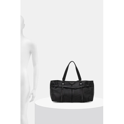 Zadig&Voltaire Кожена чанта zadig&voltaire sunny shopper grained leather (lwba04239)