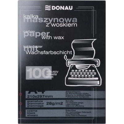 Uhľový papier čierny 100 ks