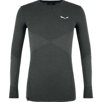 Salewa Мъжко мериносово термобельо Salewa Zebru Responsive L/S Tee Merino base layer - Onyx - размер XL (015-1163-0514)