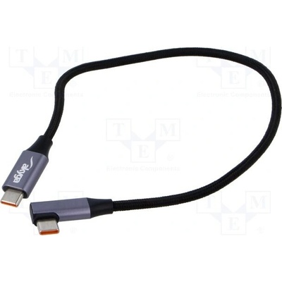 Akyga AK-USB-53 USB 2.0, USB C vidlice,USB C úhlová zástrčka