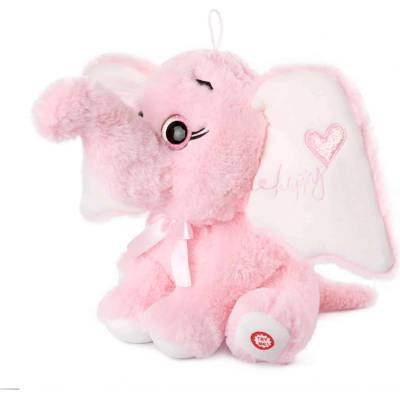 Amek Toys ПЛЮШЕН ГОЛЯМ СЛОН СЪС СЪРЦЕ И ЗВУК 65 СМ