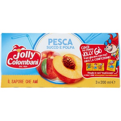 Jolly Colombani Broskyňový Džús 3 x 200 ml