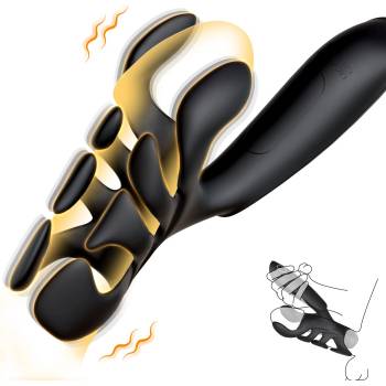 SuperLove Spider Hand Strong Penis Vibrator Black