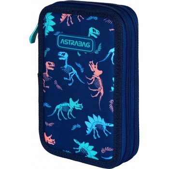 Astra Двоен несесер без аксесоари astrabag Динозаври, ac2, 20, 5 х 13 х 4, 5 см (as503024059)