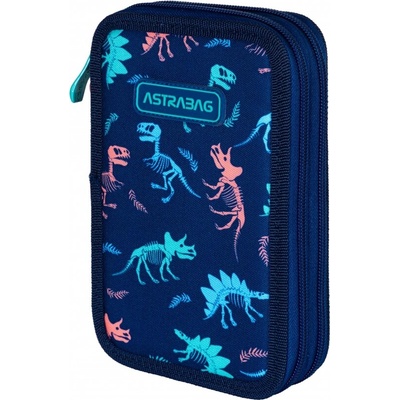 Astra Двоен несесер без аксесоари astrabag Динозаври, ac2, 20, 5 х 13 х 4, 5 см (as503024059)