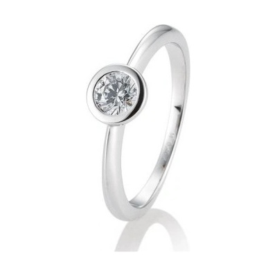 Sofia Diamonds prsteň z bieleho zlata s diamantom BE41 85132 6