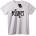 NOONEBRAND Тениска с черен калиграм - M, White