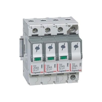 Legrand Катоден отводител тип 2 SPD 20kA 320V 3P+N R - 412227 (412227)