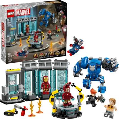 LEGO® marvel 76315 Лабораторията на Железния човек: Залата на бронята (76315)