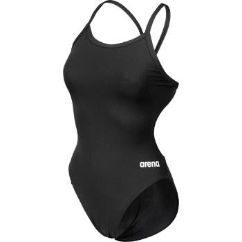 arena Дамски бански костюм Arena Womens Solid Team Challenge Swimsuit - Black/White