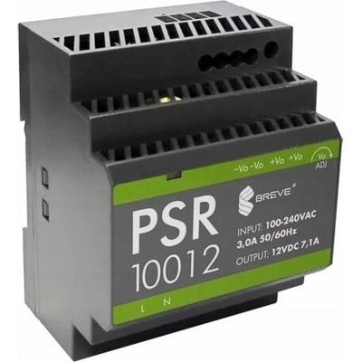 SilentiumPC Spínaný napájecí zdroj PSR 10012 230/12VDC 7,1A na DIN lištu, Napětí: 85-264VAC, Ta70, 17000-1565