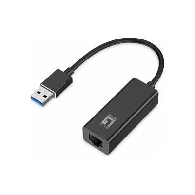 LevelOne LevelOne USB Gigabit Ethernet Adapter USB-0401 Gigabit USB Network Adapter, Wired, USB, Ethernet, 1000 Mbit/s, Black