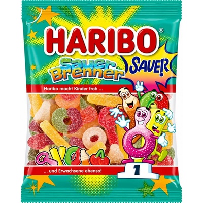 Haribo Sauerbrenner kyselé želé bonbóny s ovocnou příchutí 160 g