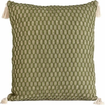 Takoy TERRA COLLECTION MONTENEGRO z hrubej bavlnenej tkaniny zdobený strapcami na rohoch-HF-405697 60 x 60 cm