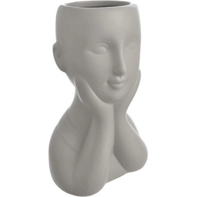 Keramický obal na květiny busta 21 cm