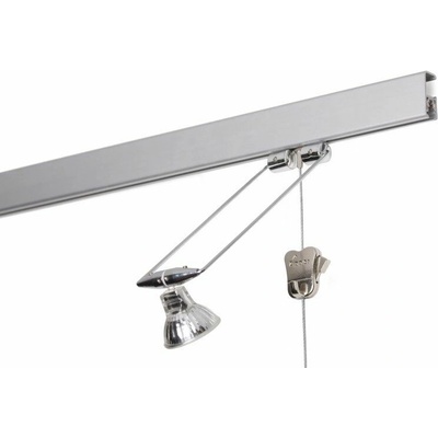 Závěsná obrazová lišta s osvětlením STAS Multirail (12V) Barva: Šedá, Délka lišty: 150 cm