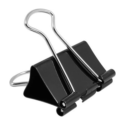 Klipy Binder 32mm, čierne/12ks