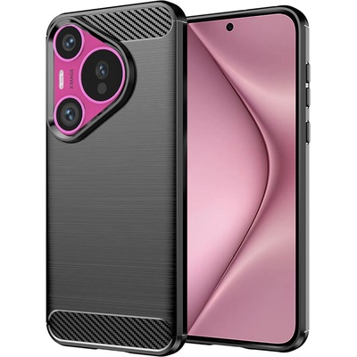 Techsuit Carbon Silicone puzdro pre Huawei Pura 70 – čierne