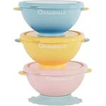 Badabulle Купички с капак и вакуумно захващане Badabulle - Pastel, 3 броя (B005108)
