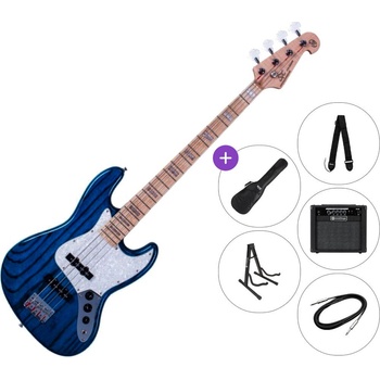 SX SJB75 SET 2 Trans Blue Електрическа бас китара
