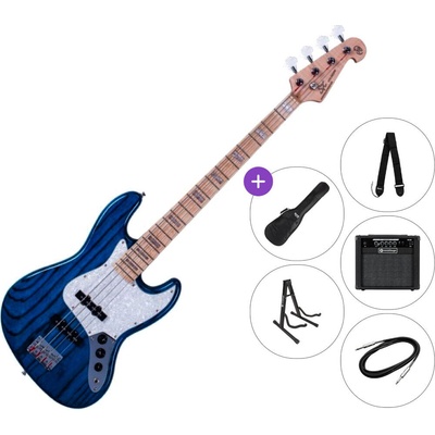 SX SJB75 SET 2 Trans Blue Електрическа бас китара
