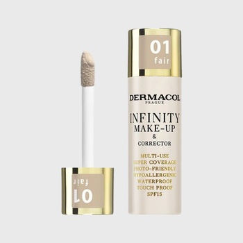 Dermacol Vysoce krycí make-up a korektor Infinity Multi-Use Super Coverage Waterproof Touch 01 Fair 20 g