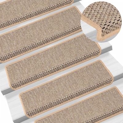 zahrada-XL Samolepicí sisal 15ks 65x21x4cm světle béžové