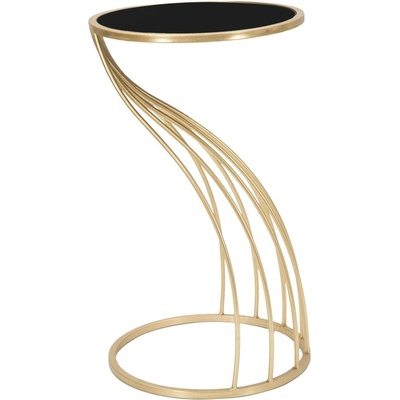 Mauro Ferretti Кръгла странична маса със стъклен плот ø 35 cm Flush - Mauro Ferretti (1422520003)