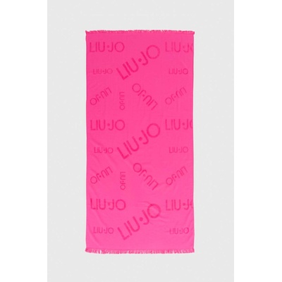 LIU JO Памучна кърпа Liu Jo в розово (VA4209.T0300)