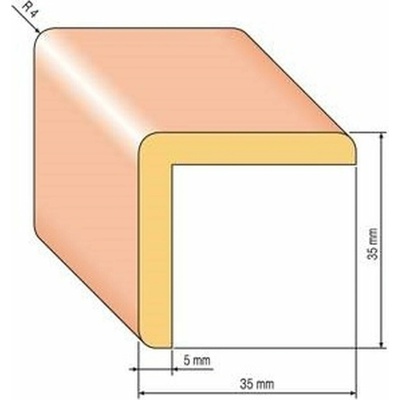 Roh ochranný krycí – 35 × 35 × 1200 mm