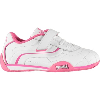 Image 1 of Lonsdale Детски маратонки Lonsdale Camden Infants Trainers - White/Cerise