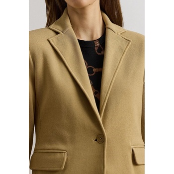 Lauren Ralph Lauren Сако Lauren Ralph Lauren в бежово с едно копче с изчистен дизайн 200971364 (200971364)