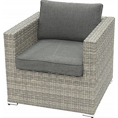 Deokork Ratanové křeslo SEVILLA (šedá)