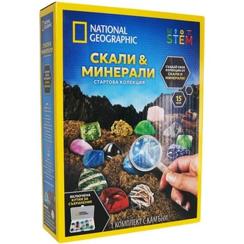 National Geographic Образователен комплект National Geographic STEM - Скали и минерали (BGNGRM15/BG06)