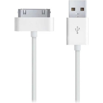 iGO USB Кабел за iPhone 4 и iPad 3, iGO 30-PIN, Бял (4053214663833)