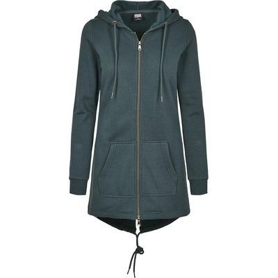 Urban Classics Sweat Parka lahvove zelená
