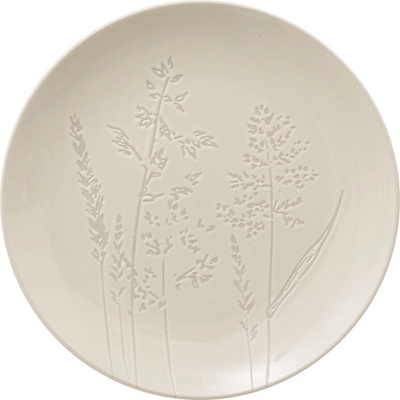 Secret de Gourmet Obědový bílý talíř z kameniny ELSA polní květy 27 cm