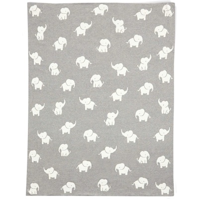 Mamas & Papas Плетено одеяло Mamas & Papas Welcome To The World Elephant - Grey, 70 х 90 cm (7883WW202)