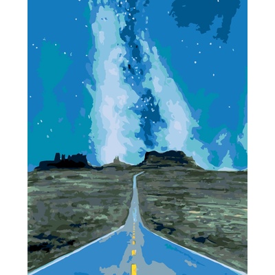 ZUTY Malování podle čísel GRAND CANYON S GALAXIÍ Rozměr 80 x 100 cm Rámování bez rámu a bez vypnutí plátna