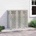 vidaXL Покритие за климатик Сребристо 110 x 50 x 105 см (865916)