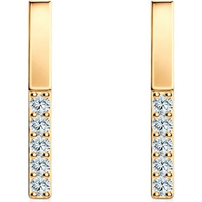 SAVICKI Náušnice Share Your Love žluté zlato diamanty SYL-K04-BR-005-DIA-Z