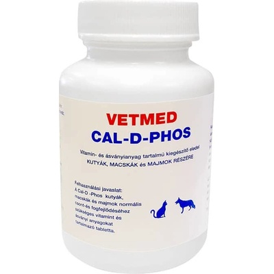 Vetmed Cal-d-phos pre psov a mačky 75 ks