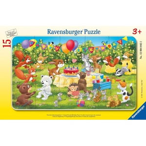 Ravensburger Детски пъзел Ravensburger от 15 части - Парти за рожден ден (7012004042) - ozone
